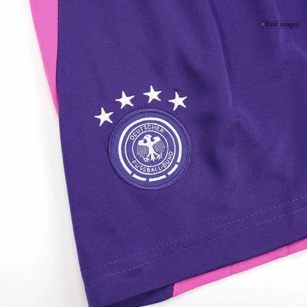 Kids' Germany + EURO 2024 Away Shorts football jersey