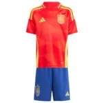 Kids' Spain Home Jersey+Shorts EURO 2024 football jersey