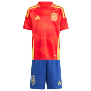 Kids' Spain Home Jersey+Shorts EURO 2024 football jersey