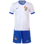 Kids' France + EURO 2024 Away Shorts football jersey
