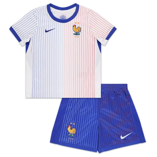 Kids' France + EURO 2024 Away Shorts football jersey