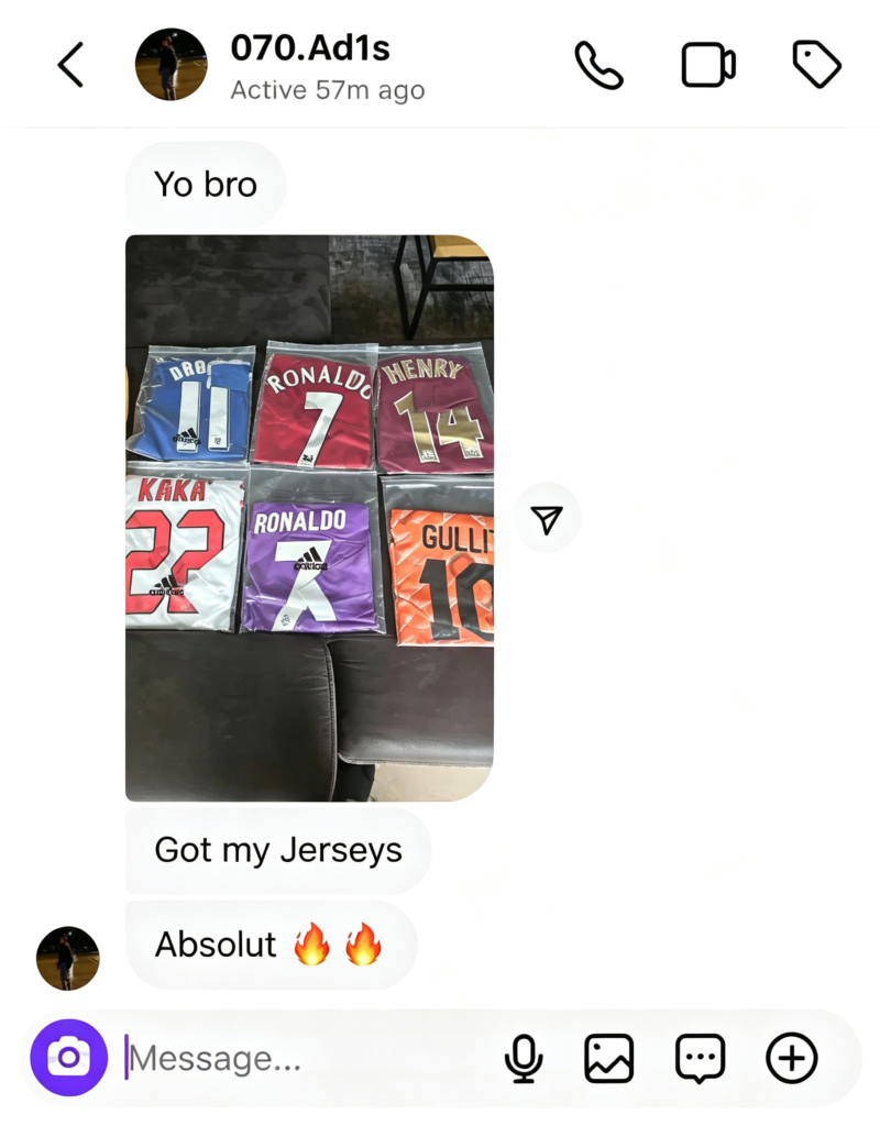 ZUZSE customer feedback showing football jersey quality and satisfaction