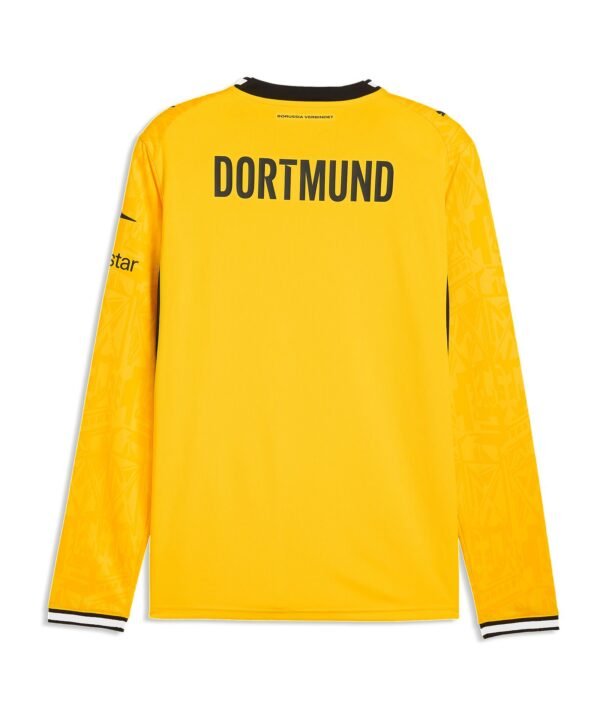 Borussia Dortmund 2026/27 Home Long Sleeve Jersey back view